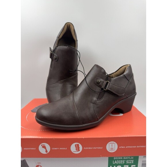 Jambu Shoes - JBU Jambu Kyley Women's Brown Ankle Adjustable Small Heel  Boot Size 7.5M New